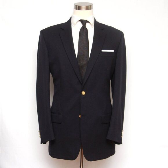 41L Botany 500 Men's Jacket Blazer Sportcoat Dark Navy D080464 - Picture 1 of 16